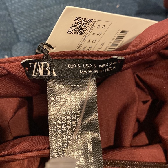 ZARA Amazing Dark Brown Monokini Swimsuit NWT - Picture 4 of 4